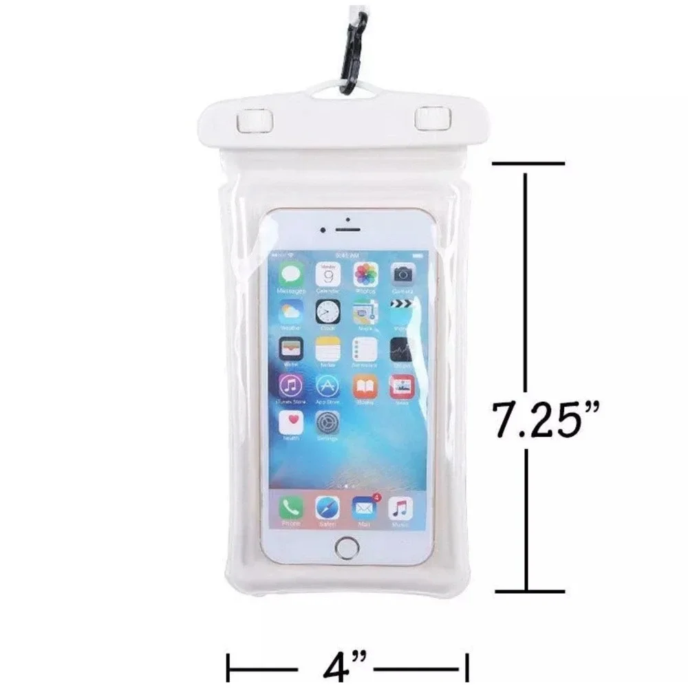 3 pcs Cell Phone Pouch Waterproof Universal Bag Case with Neck Lanyard - Underwa